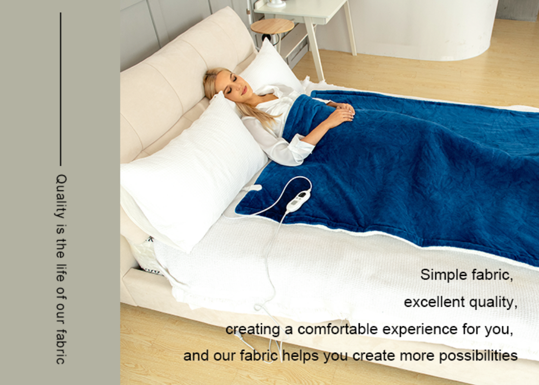 Flannel Sherpa Electric Throw Blanket Details